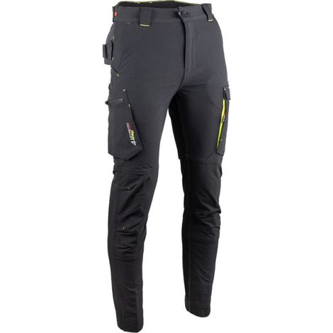Pantalon de travail multipoches stretch LMA UTOPIE Nero 40 (1/5)