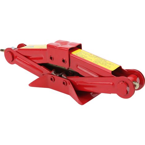 Cric ciseaux professionnel pour coffre de voiture, outil de levage de pneus avec poignée, rouge, pour une utilisation en extérieur, 0,5 T (1/5)