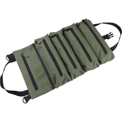 Sac à outils multifonctionnel enroulable en tissu Oxford robuste, sac de rangement suspendu pour outils (1/5)