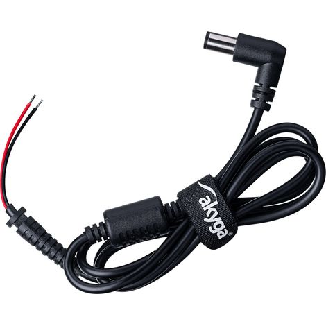 Akyga AK-SC-02 Câble adaptateur basse tension cylindrique 7.4 x 5.0 mm + broche - extrémité(s) ouverte(s) 1.2 m 1 pc(s)