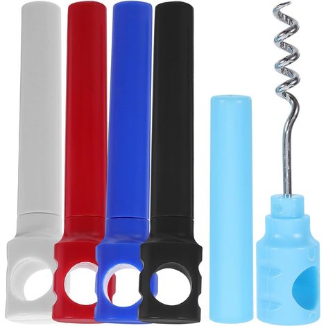 Tire-bouchon de poche SECFOU en acier inoxydable et PP , lot 5 , ouvre-bouteille voyage portable ave (1/5)