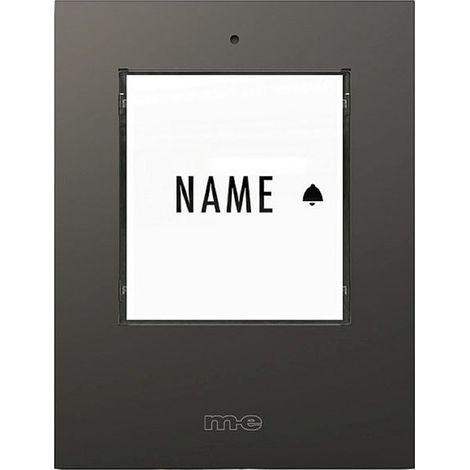 m-e modern-electronics 41303 Funkklingel Sender beleuchtet, mit Namensschild (1/2)