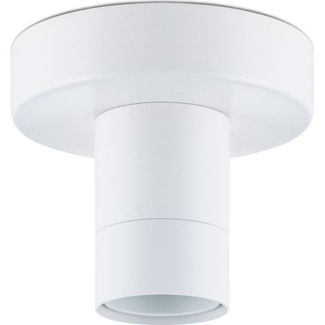 Paco Home Deckenleuchte Stabile Lampenaufhängung E27 1-Flammig Einfache Montage  Weiß,  Bernstein A60 - 300 Lumen / 5W