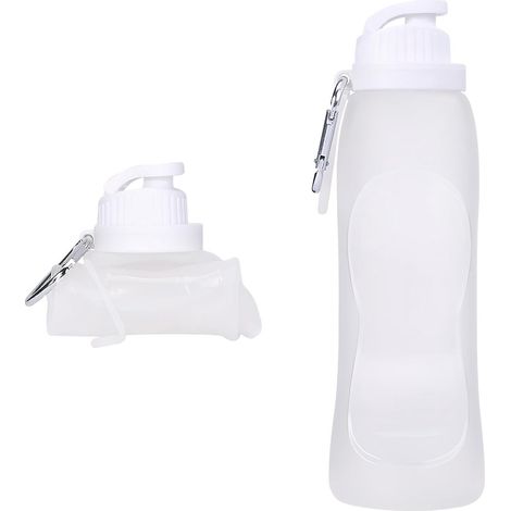 500 ml faltbare Silikon-Trinkflasche, tragbare und leichte Wasserflasche, Fahrrad-Trinkflasche, Wasserflasche mit großem Fassungsvermögen, faltbarer Wasserbecher (1/5)