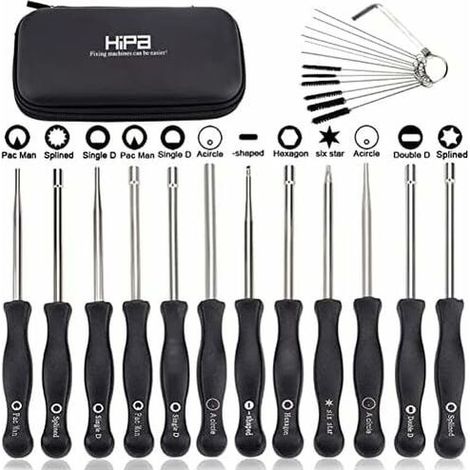 Ensemble de 12 outils de réglage de carburateur et tournevis de réglage pour moteur à 2 temps, pour débroussailleuses, tronçonneuses Poulan, Husqvarna, STHIL, Echo. (1/4)