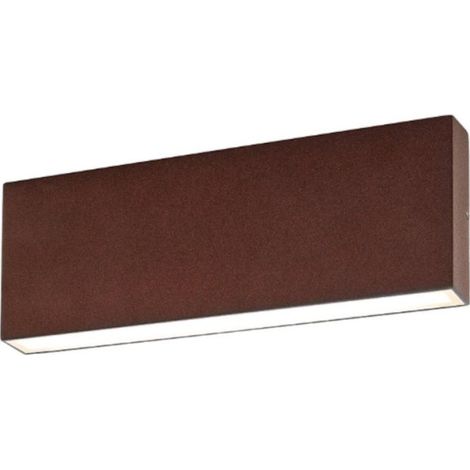 Applique classico gea led ges2215 led ip65 alluminio marrone biemissione