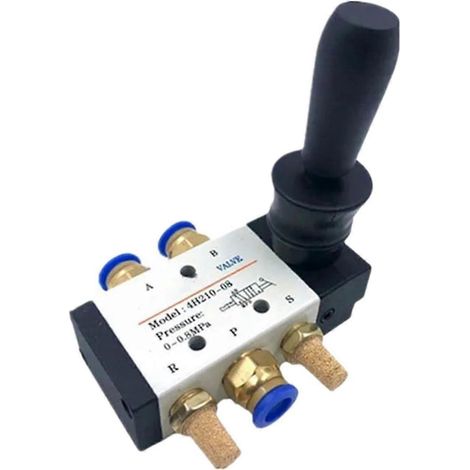 4R21008 4H21008 Vanne pneumatique manuelle à levier 5/2 voies avec silencieux et sélecteur de raccord rapide (4H21008, raccords 10 mm) Édition 0519 (1/4)