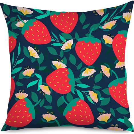 Housse de Coussin Fraise Tendance (1/5)