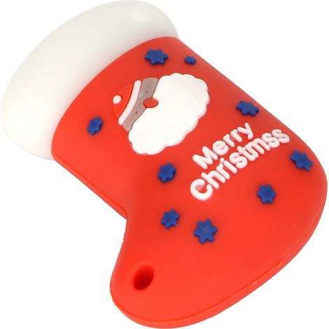 Clé USB en forme de chaussettes de Noël, stockage de données, haute vitesse, plug and play, durable, pour la maison et le bureau, 128 Go (1/5)