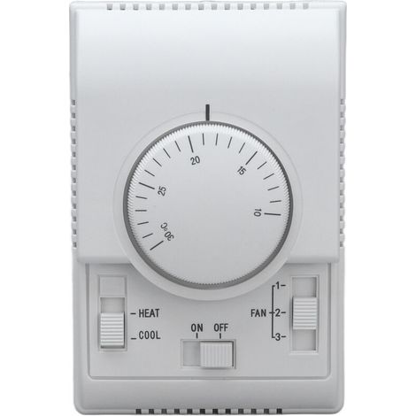 Jeffergarden Thermostat de climatisation centrale Climatiseur à interrupteur de commande mécanique à 2 voies 110‑220V (1/5)