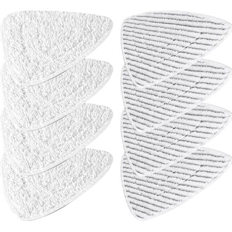 8 housses de rechange pour nettoyeurs vapeur Steam, housses de rechange pour nettoyeurs vapeur Steam Plus, lingettes de rechange lavables et réutilisables pour balai vapeur (1/5)