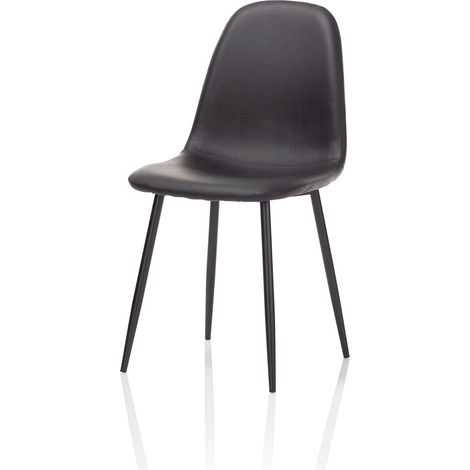 Set de 4 Chaises ALBA noir (1/4)