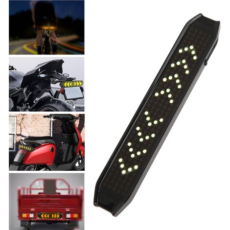 Gelber LED-Bildschirm für Autos 1953015 mm, Bluetooth-Übertragung für Mobiltelefone, gelbe LED-Anzeige, USB-wiederaufladbarer Fahrradblinker, simulierter intelligenter Fahrradblinker. (1/5)