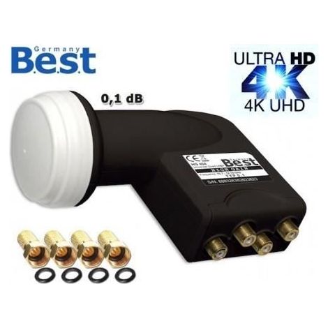 LNB Quad BEST GERMANY HG404 Full HD Gain 70dB 