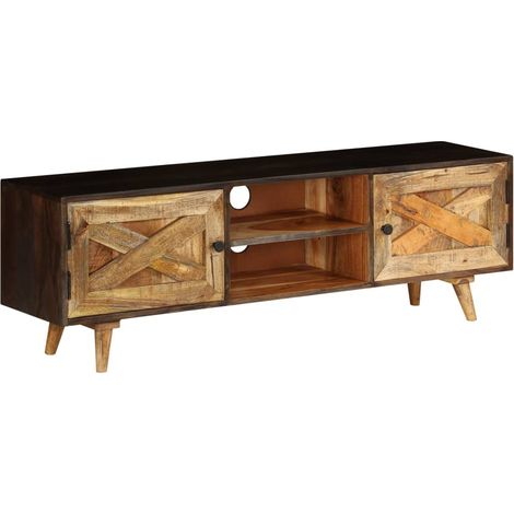 TV-Schrank Massivholz Mango 140x30x45 cm