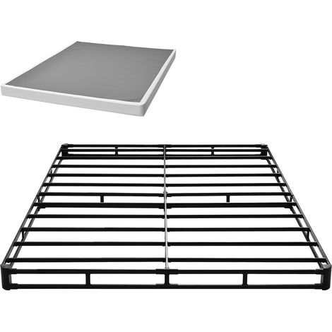 VEVOR Somier Tamaño Queen con Tela Lavable, Estructura de Cama Tamaño Queen Estructura de Metal Resistente 2010 x 1510 x 102 mm, Base de Colchón de Capacidad Máxima de 1587,57 kg Fácil Instalar (1/5)