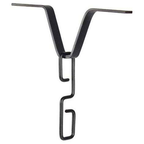 Chaîne de pluie avec crochet adaptateur de gouttière parfaitement conçu pour minimiser les éclaboussures d'eau (noir) (1/5)
