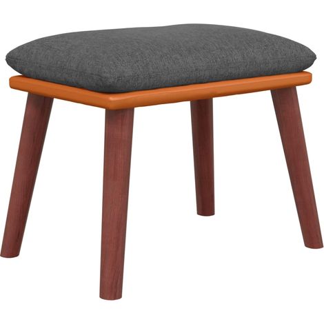 Sgabello Grigio Scuro 45x29,5x35 cm in Tessuto e Similpelle vidaXL (1/5)