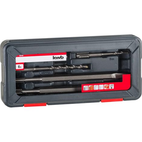 kwb  109166 40CR-Stahl Meißel-Set 6teilig 5 mm, 6 mm, 8 mm, 10 mm  SDS-Plus 1 Set (1/5)