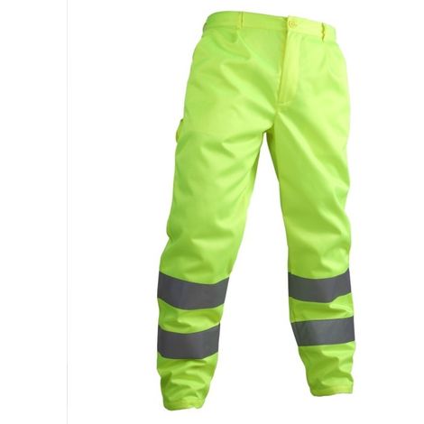 VWTC07-2 Pantaloni da lavoro ad alta visibilità Vizwell XL, giallo fluorescente