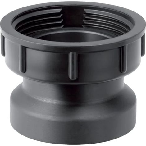Geberit manicotto di allacciamento con ghiera: d=50mm, DN=50, G=1 1/4″, H=3.3cm, nero, 152179161