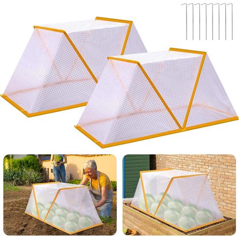 Pflanzenabdeckungen für Hochbeete – 82,4 x 33,4 x 36,6 cm, faltbar – Schutz für Gemüsebeete – Pflanzennetz (1/4)