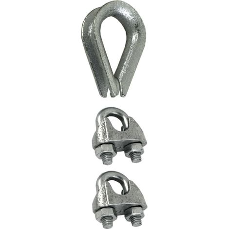 Masidef juego de 2 abrazaderas + 1 redance para cuerdas max 6mm 3pcs - dy270516