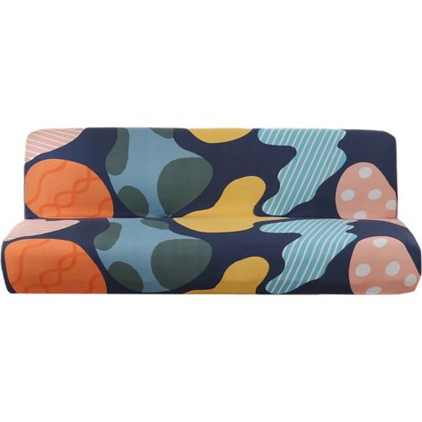 Bunter, bedruckter Futonbezug aus Stretch-Polyester für Sofas (1/5)