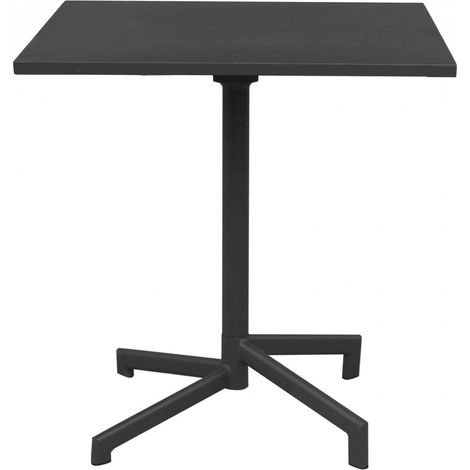 Tavolo Vega 70x70x73 h cm in Acciaio Antracite