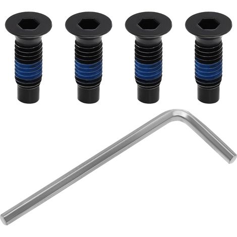 Juego de 4 tornillos de repuesto con llave, compatibles con Xiaomi M365/Pro/Pro2/1s. Compatible con el patinete Ninebot Max G30. Tornillos de cabeza frontal. (1/5)