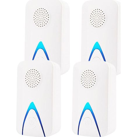 Lutte électronique contre les parasites d'intérieur, souris à ultrasons [paquet de 4] répulsif à ultrasons contre les moustiques répulsif à ultrasons pour souris d'intérieur (1/4)