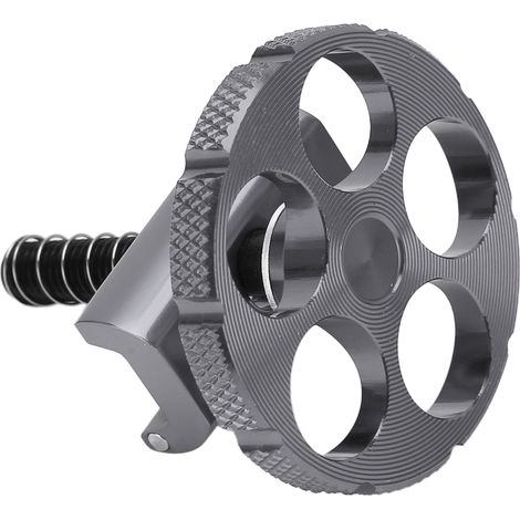 Aluminium-Faltradscharnier mit C-Schlaufe, CNC-gefräst, integriert für Brompton-Falträder, titanfarben (1/5)