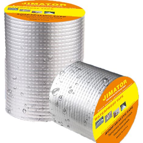 Ruban Butyle - 200 mm x 5 m - Étanche Haute Température -25 °C à 120 °C - Pour Toiture Plate Mur Extérieur Réparation Fissure (1/5)