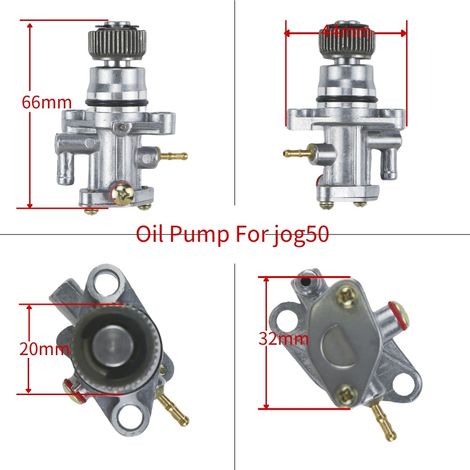 Oil pump assembly compatible with Yamaha JOG50, BWS50, Aerox50 and Zuma50 50cc 2-stroke engines. (1/4)
