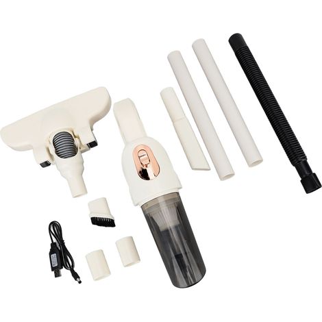 Aspirateur balai sans fil, puissant et portable, avec brosse rotative à 270°, filtre lavable de 10 000 Pa, idéal pour la maison, la voiture et les meubles (clavier, etc.). (1/5)