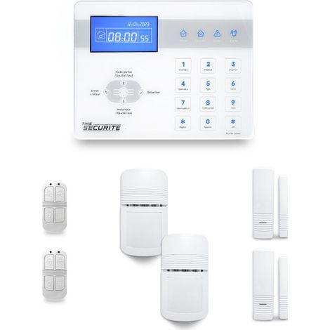 Alarme maison sans fil ICE-Bi20 – Technologie sans fil 100m – 32 accessoires connectables – Compatible Box internet – Tike Sécurité