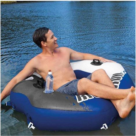 INTEX 58854EU FLOTTEUR DE PLAGE ET DE PISCINE BLEU, BLANC FAUTEUIL FLOTTANT (1/5)