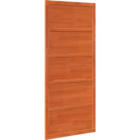 Maison Exclusive - Scheunentür Wachsbraun 80 x 2,5 x 208 cm Massi