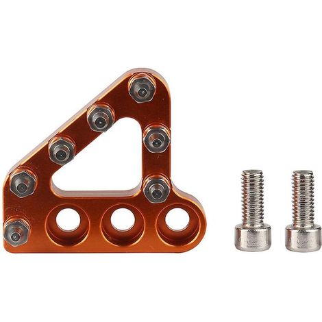 Gefrästes orangefarbenes Hinterradbremspedal für 125-990 SX EXC XCF SXF XC XCW EXCF SMR (1/5)