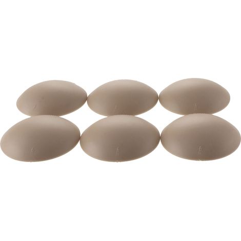 vasalat Wandtürstopper Set - Türpuffer 60mm, Höhe 15mm - Türstopper selbstklebend ideal zum Schutz von Wand & Tür, beige - 6 Stück