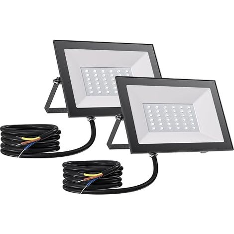 30W 2-Piece Outdoor LED Floodlight, 3000LM LED Floodlight (1/5)