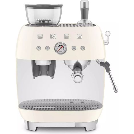Smeg – Cafetière à dosettes EGF03CREU – 6 niveaux de broyage – 4 températures d'extraction – Buse vapeur intégrée – Réservoir 2,4L (1/7)