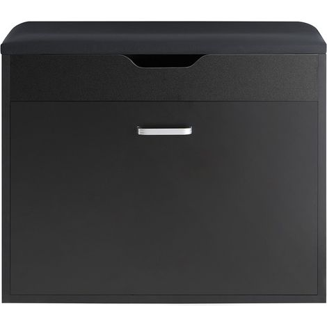 SoBuy Hallway Flip-drawer Shoe Cabinet Shoe Organizer,FSR95-SCH