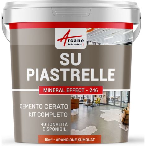 Microcemento su piastrelle - 10 m² (in 2 strati) Arancione Kumquat - ARCANE INDUSTRIES