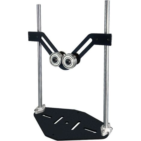 Support à rouleaux en forme de V, capacité de charge de 100 kg, hauteur réglable, double tube pour tube rond (1/5)