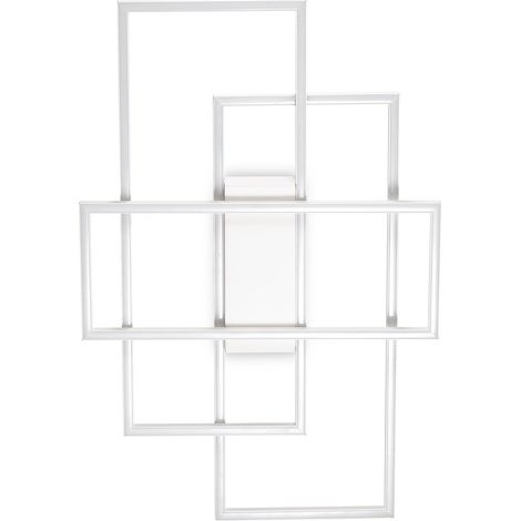 Ideal Lux Plafoniera moderna Frame 1 luce LED integrato bianca metallo