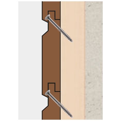 Spax – Vis spéciale terrasse 4x45 mm – Acier inoxydable A2 – Tête bombée extra-petite – Boîte de 100 pièces pour montage invisible (1/7)