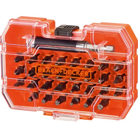 Set inserti valigetta Black + Decker per avvitare/forare 31 pezzi (1/3)