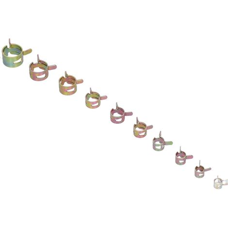 Lot de 100 colliers de serrage galvanisés réglables de style allemand FS090222 (1/5)