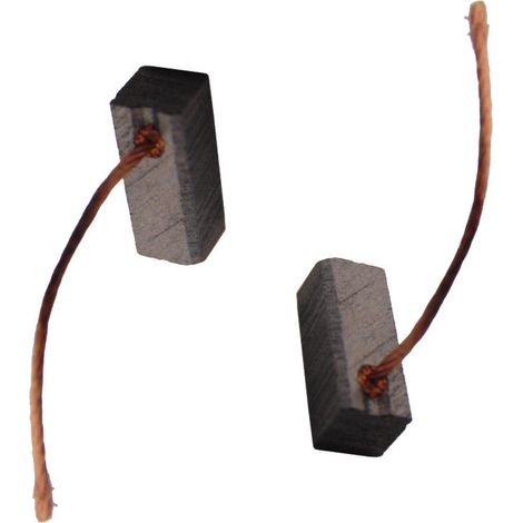 2x Trade-Shop Motorkohlen / Kohlebürsten / Schleifkohlen 6,3 x 6,3 x 14mm 12-24V für verschiedene KFZ-Motoren Rolltor Garagentor Antriebe Lichtmaschine